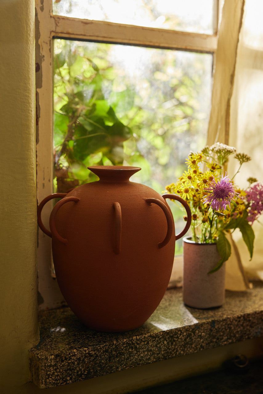 -30% : Vase en terracotta avec anses